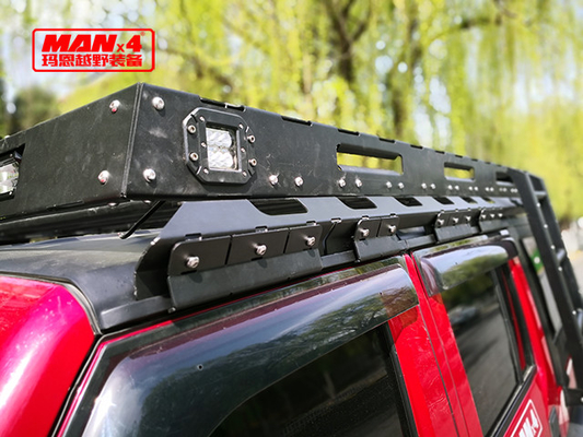Q235 Steel Heavy Duty Wrangler JK JL JEEP Roof Rack With LED