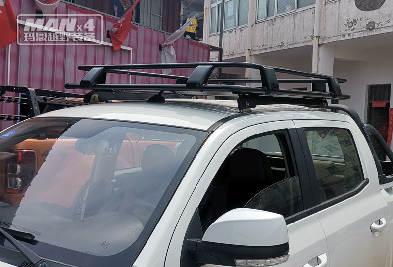 Black Steel Isuzu DMAX Roof Racks 135x125mm Heavy Duty DMAX Roof Bars