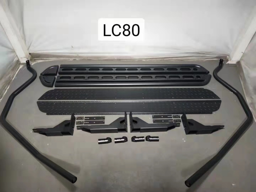 Steel LC80 TOYOTA Side Steps 80 Series Landcruiser Side Steps